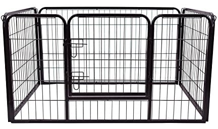 PawHut Welpenauslauf Welpenfreigehege Freigehege Laufstall Laufgitter Welpenzaun 70 x 80 cm