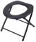 Folding Commode Chair Portable Toilet Seat, 198 Pounds Capacity PTS01