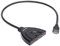 Manhattan 207843 1080p 3-Port HDMI-Switch integriertes Kabel Schwarz
