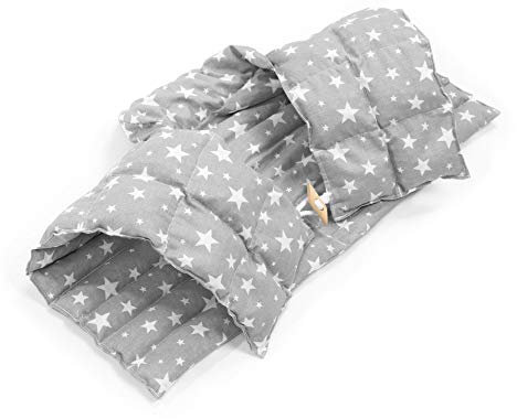 Amilian Coussin de nuque avec partie dorsale et col montant pour la nuque, le dos, coussin chauffant en noyaux de cerises,
