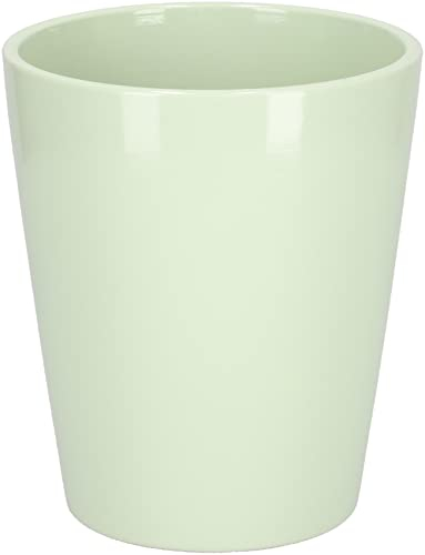 KOTARBAU® Pot de fleurs en céramique - Pour orchidées - Hauteur : 150 mm - Diamètre : 120 mm - Menthe
