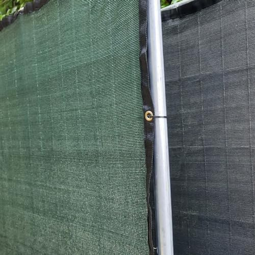 Masgard Bauzaunnetz Sichtschutz für Bauzaun Zaunblende 150 g/m² mit Kantenverstärkung und Ösen (dunkelgrün, 1,80 m x 3,45 m)