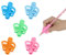 MXTIMWAN 5 Stück Schreibhilfe für Stift Kinder, Pencil Grips for Kids, Bleistift Griffe Silikon, Schreiben Haltungskorrektur Werkzeug für Bleistifte (5)