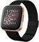 SEANTUA Metall Armband Kompatibel mit Fitbit Versa/Fitbit Versa 2 Band für Damen Herren, Magnetisches Edelstahl Mesh Loop Armbänder Ersatzarmbänder Fitbit Versa 2 / Versa/Versa Lite SE (S, schwarz)