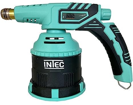 INTEC - Lampe à souder à gaz 1300W Chalumeau gaz Allumage piezo 1200 °C pour Cartouche 190 g Bruleur gaz