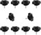 JJWNMLL 10PCS Klemmschraube Knopf Stern Schraube M6 * 16mm Daumen Schrauben Gewinde Ersatz Stern Handknopf Feststellschraube, Schwarz Grip