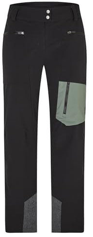 Ziener Damen THOLINE Ski-Hose/Freeride | PFC frei, Wolle, wattiert, Black, 42