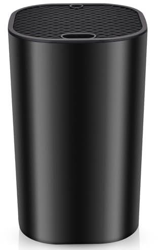 WELLSTAR Bloc à couteaux sans couteaux, bloc à couteaux universel non équipé, porte-couteaux peu encombrant, plastique, pour 16-18 couteaux, amovible pour un nettoyage facile