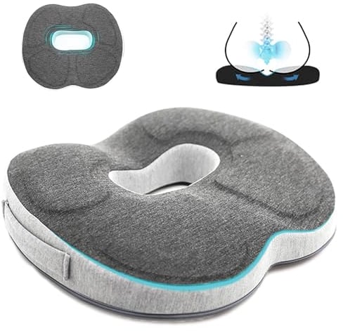 Auoketuo Anti-Dekubitus-Stuhlkissen - Orthopädisches Donut-Kissen zur wirksamen Linderung von Hämorrhoiden, Prostata, Ischias und Rückenschmerzen, ideal für Büro, Auto und Rollstuhl.