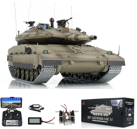 1/16 RC-Panzer Merkava Mk.IV 3958, FPV-Upgrade-Modell mit BB-Schussfunktion | IDF-Kampfpanzer RTR-Set mit Airsoft-Schussmechanik, ferngesteuertes Hobby-Modell für Panzerliebhaber