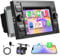 Autoradio für Ford Transit Fiesta Focus Galaxy Mondeo Kuga C-Max 7 Zoll Stereo Wireless Carplay Android12 Autoradio mit GPS-Navigation Android Auto Bluetooth WiFi RDS HI-FI FM Rückfahrkamera