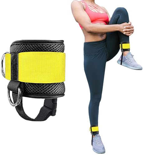 LELE LIFE Ankle Straps for Cable Machines Women - Adjustable Gym Ankle Cuff Attachment for Kickback, Leg Extension, Glute Workout, Ankle Weights, Resistance Bands