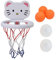 Acunny Panier de Basket à Ventouse - pour Baignoire, Basket-Ball, intérieur - Jouet de Basket pour bébé - Jeu de Salle de Bain interactif - Portable - pour Piscine, Plage, Maison, Jardin d'