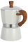 Mobestech Cafetera De Mano Para Espresso Potencia Para Tazas Diseño Elegante Color Blanco Para Casa y Oficina Fabricada Inoxidable