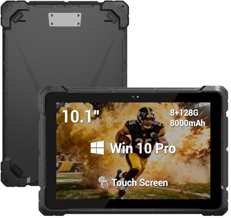 HEIGAOLAPC Rugged Tablet 10,1 Zoll mit Win 11, IP67 Wasserdicht & stoßfest, Intel J4105, 8GB/128GB - für Lager, Datenerfassung, Logistik, Baustelle