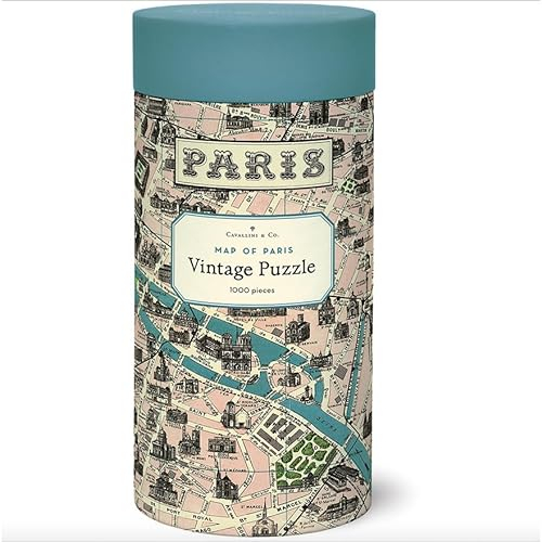 Cavallini, Puzzle Vintage 1000 Teile – Plan de Paris (Pzl/Parmap)