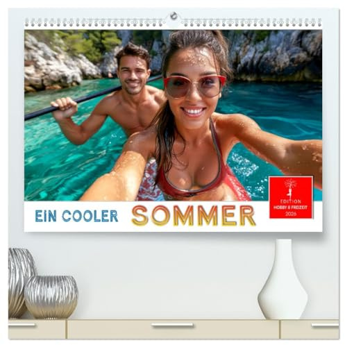 Ein cooler Sommer (hochwertiger Premium Wandkalender 2026 DIN A2 quer), Kunstdruck in Hochglanz: Unvergessene Sonnenschein-Momente (CALVENDO Menschen)