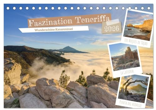 Faszination Teneriffa (Tischkalender 2026 DIN A5 quer), CALVENDO Monatskalender: Entdecken Sie die atemberaubende Schönheit Teneriffas (CALVENDO Natur)