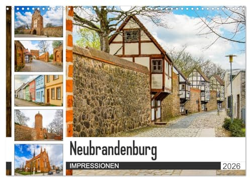 Neubrandenburg Impressionen (Wandkalender 2026 DIN A3 quer), CALVENDO Monatskalender: Zwölf wunderschöne Bilder der Stadt Neubrandenburg (CALVENDO Orte)