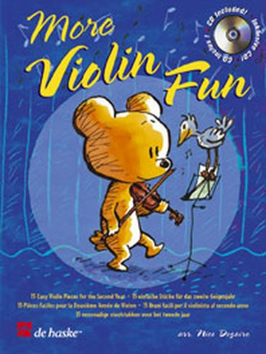 More Violin Fun, m. Audio-CD: 15 einfache Stücke für das zweite Geigenjahr. Play-Along-CD zum Üben und Mitspielen. Schwierigkeitsgrad: mittelschwer