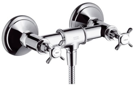 Hansgrohe 16560820 Axor Montreux Zweigriff Dusch Armatur DN 15, brushed nickel