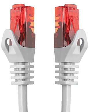 BIGtec 0,5m LAN Kabel Netzwerkkabel Patchkabel Ethernet 2 x RJ45 Stecker High Speed weiß kompatibel zu Cat.5 Cat.6 Cat.7 Cat.8 Switch Router Modem Patchpanel Access Point Patchfeld