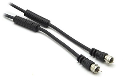 G&BL 6013 Cavo SAT con Ferrite Maschio - Maschio, 2.5 m, Nero