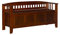Linon Kissenbezug Home Decor Storage Bench mit kurzem Split Sitz Speicher, Walnuss