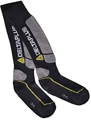 Deltaplus PRATONO39 Antistatisch U. Antibakterien Socken, Schwarz-Grau, Größe 39-42