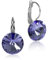 LUISIA® Ohrringe Rivoli mit Kristallen von Swarovski® - 12 mm Tanzanite/Lila