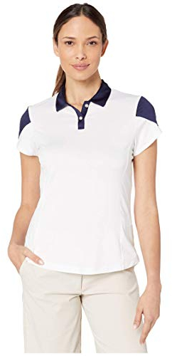 Callaway Performance Tulip Sleeve With Contrast Polo Shirt, Brilliant White, X-Large