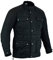 Texpeed Gewachste Baumwolle Motorradjacke herren mit protektoren - Motorrad Biker Wasserdicht Jacke Mit Rüstung (EN 1621-1) Schwarz - M