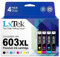 LxTek 603 XL Multipack Kompatibel für Epson 603XL 603 Druckerpatronen für Epson Expression Home XP-3100 XP-4100 XP-4105 XP-2100 XP-2105 XP-3105 Workforce WF-2830 WF-2850 WF-2810 WF-2835 (4er-Pack)