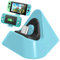 FASTSNAIL Charger Dock for Nintendo Switch/Switch OLED/Switch Lite, Portable Mini Charging Stand Charge Docking Station Replacement for Switch/Switch OLED/Switch Lite Triangle Holder (Light Blue)