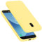 cadorabo silicone case compatible with Samsung Galaxy J5 2017, mobile phone cover for Galaxy J5 2017- impact-resistant, thin, Silky-Soft Touch Full-Body Protective Phone Case - LIQUID YELLOW
