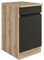 idealShopping GmbH Küchen Spülenunterschrank mit Arbeitsplatte Noah SP506-0+ in anthrazit 50 cm breit