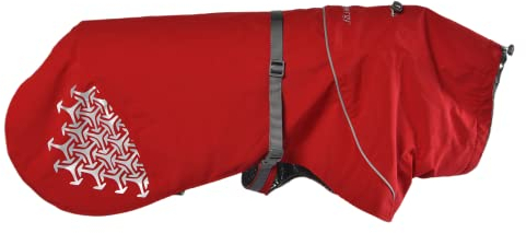 iEnergy™ LUN Hunderegenmantel Hunde Regenjacke windabweisender, ultraleichter und reflektierender Hundemantel für trockene, sichere Gassigänge, Wandern (Rot, Extra Groß)