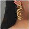 Allereya Vintage Drachen Ohrringe Antike Drachen Ohrringe Punk Übertriebener Drache Ohrringe Gold Tier Ohrstecker Schmuck Für Frauen Und Mädchen (Gold)