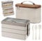 Yirochan Lonchera Bento de 1500 ml con bolsa, lonchera de 3 capas con juego de cubiertos, caja 4 en 1 para preparación de comidas con bolsa aislada para estudiantes, adultos, oficina, microondas y