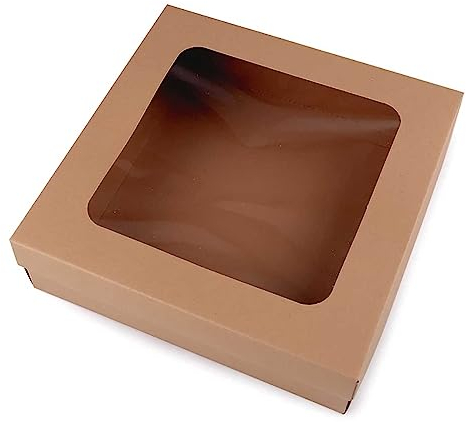 5 Geschenkschachteln verschiedene Varianten m. Sichtfenster Geschenkbox Farbwahl