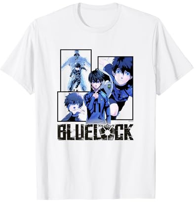 Blue Lock Yoichi Isagi The Mind on The Game Big Split Logo T-Shirt