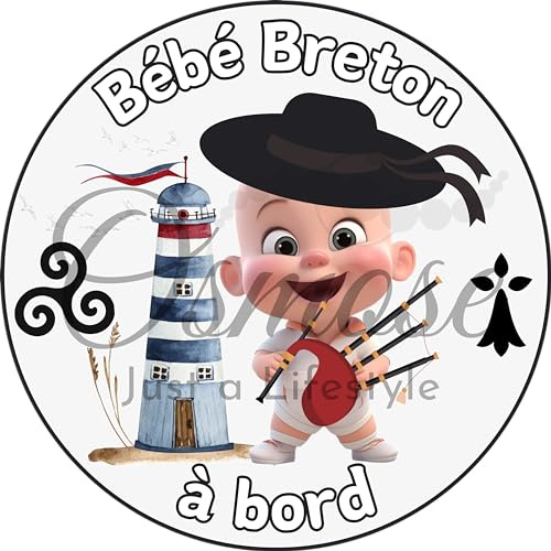 Autocollant Bébé à Bord - Bébé Breton