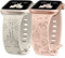 BEEXI 2 Stück Cartoon Gravierte Armband Kompatibel mit Apple Watch Armband 41/40/42/38mm Damen Herren, Silikon Cute Design Sport Armbänder für iWatch Serie 11/10/9/8/7/6/5/4/3/2/1/SE(3/2/1)