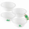 Novaliv 4x Spülschüssel Rund 5L, D32 cm, Weiß, BPA-frei Spülmaschinenfest Ideal für Küche und Camping, Rundschüssel, Runde Plastikschüssel, Waschschüssel, Kunststoffschüssel, Plastic bowl