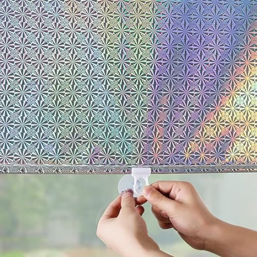 LCYFBE Suction Cup Roller Blind, Suction Cup Roller Window Shades, Punch-free Retractable Balcony Sun Shade,Home Thermal Insulated Curtains, Privacy Screens（Silver，50X125cm/20x49in）