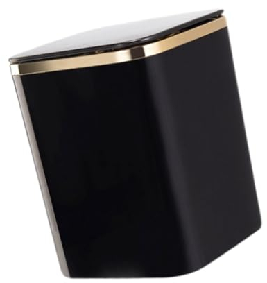 Sharplace Petite poubelle, corbeille de bureau, poubelle de bureau, corbeille à ordures pour salle de bain murale, Noir