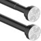 Tringle de douche extensible en acier inoxydable sans perçage pour douche, baignoire, fenêtre de salle de bain, 73 à 145 cm