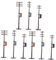 VILLCASE 3 Sätze Mikrolandschaft Selber Machen Mini-telegrafenmast Miniatur-modellbaum Mini-gartenversorgung Mini- Für Den Tisch Telegrafenmasten Selber Bauen Mini-straße Plastik
