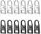 Reißverschluss Zipper, 12 Stück Reißverschluss Zipper Ersatz, Reisverschlussreparaturset zipper, für Zipper Koffer Stiefel Jackenrucksäcke