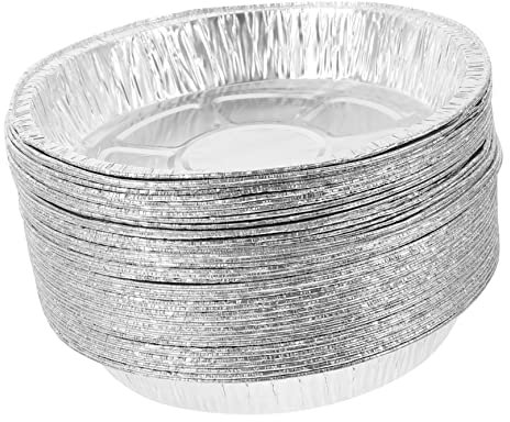 CIYODO Caja Aluminio 500ml Revestimientos Para Freidoras De Aire Bandejas Desechables Para Hornear